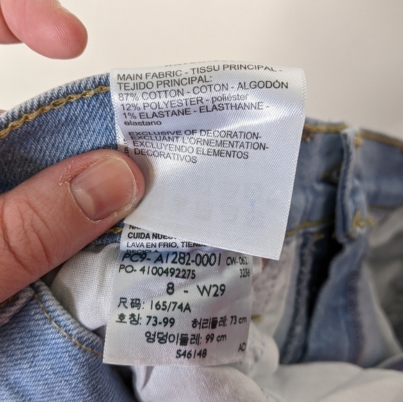 Levi's Heritage Signature Light Wash High Rise Skinny Jeans - Picture 6 of 9